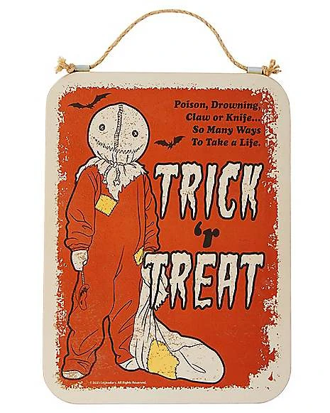 Take A Life Sam Sign - Trick 'r Treat 3 Take A Life Sam Sign - Trick 'r Treat