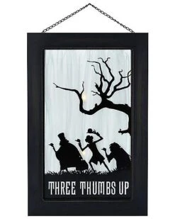LED Light-Up Three Thumbs Up The Haunted Mansion Sign - Disney -Halloween Decoration Shop 01534700 b