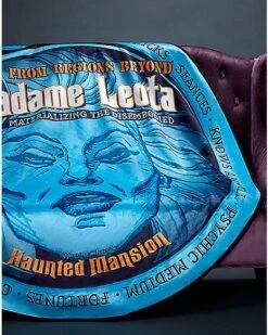 Madame Leota The Haunted Mansion Fleece Blanket - Disney -Halloween Decoration Shop 01534718 d