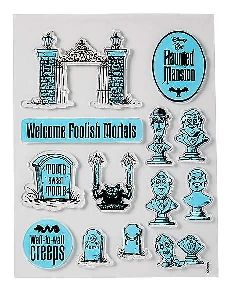 Glow In The Dark The Haunted Mansion Window Clings - Disney 4 Glow In The Dark The Haunted Mansion Window Clings - Disney - Image 2