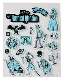 Glow In The Dark The Haunted Mansion Window Clings - Disney 8 Glow In The Dark The Haunted Mansion Window Clings - Disney -Halloween Decoration Shop 01535780 c