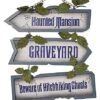 The Haunted Mansion Graveyard Sign - Disney -Halloween Decoration Shop 01541218 a