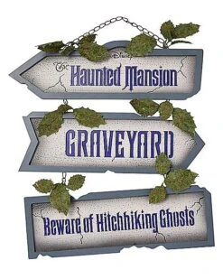 The Haunted Mansion Graveyard Sign - Disney