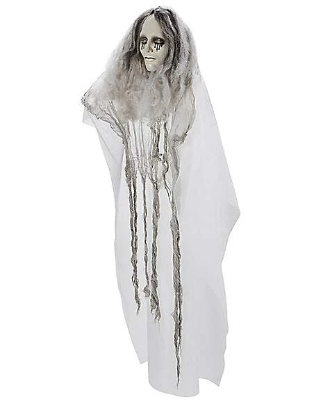 3 Ft Hanging Creepy Floating Ghost Decoration 5 3 Ft Hanging Creepy Floating Ghost Decoration - Image 3