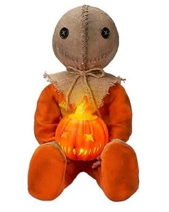 Light-Up Sitting Sam Doll - Trick 'r Treat -Halloween Decoration Shop 01547397 b