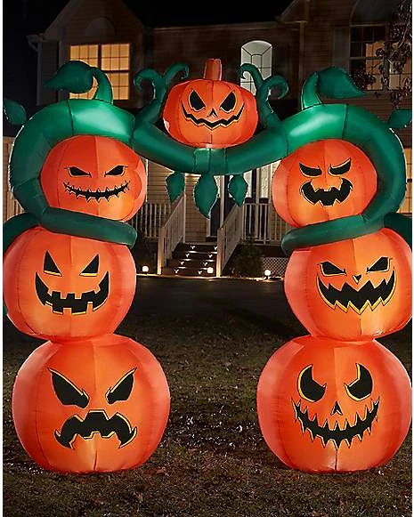 9 Ft Light-Up Jack-O'-Lantern Archway Inflatable Decoration 3 9 Ft Light-Up Jack-O'-Lantern Archway Inflatable Decoration