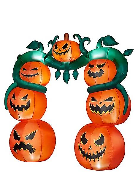 9 Ft Light-Up Jack-O'-Lantern Archway Inflatable Decoration 4 9 Ft Light-Up Jack-O'-Lantern Archway Inflatable Decoration - Image 2