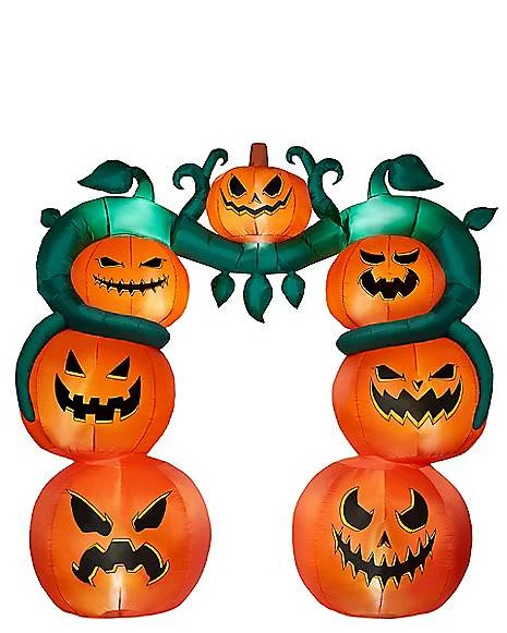 9 Ft Light-Up Jack-O'-Lantern Archway Inflatable Decoration 5 9 Ft Light-Up Jack-O'-Lantern Archway Inflatable Decoration - Image 3