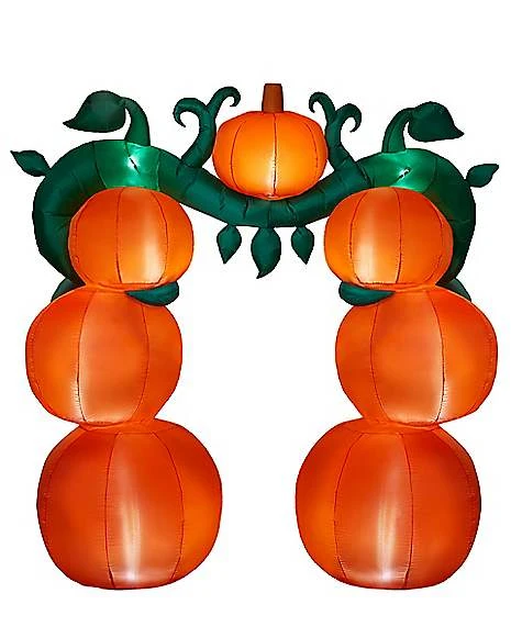9 Ft Light-Up Jack-O'-Lantern Archway Inflatable Decoration 6 9 Ft Light-Up Jack-O'-Lantern Archway Inflatable Decoration - Image 4