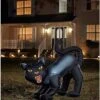 4 Ft Light-Up Scary Cat Inflatable - Decorations -Halloween Decoration Shop 01547488 a