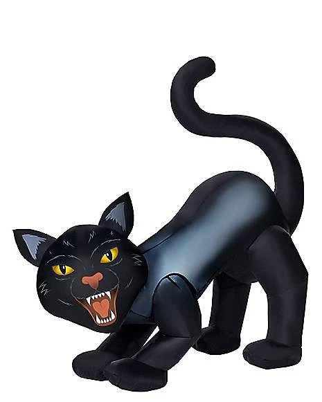 4 Ft Light-Up Scary Cat Inflatable - Decorations 3 4 Ft Light-Up Scary Cat Inflatable - Decorations - Image 2