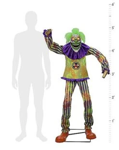 6 Ft Nozzles The Clown Animatronic 19 6 Ft Nozzles The Clown Animatronic -Halloween Decoration Shop 01563527 i