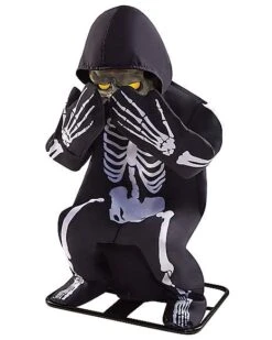 3 Ft Lil Skelly Bones Animatronic -Halloween Decoration Shop 01563584 c