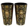 Gothic Noir Skull Glass Set 2 Pack - 16 Oz.