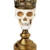 Crowned Skull Candle Holder