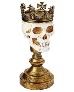 Crowned Skull Candle Holder 8 Crowned Skull Candle Holder -Halloween Decoration Shop 01564491 c