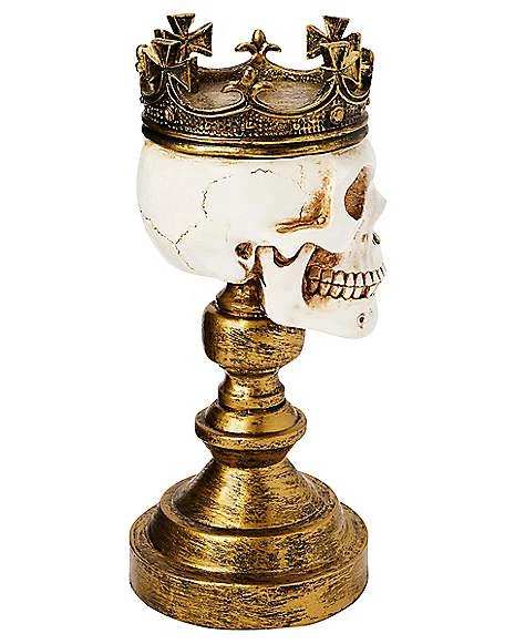 Crowned Skull Candle Holder 6 Crowned Skull Candle Holder - Image 4