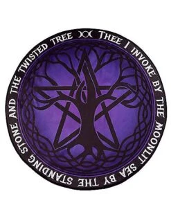 Round Mystical Arts Fleece Blanket