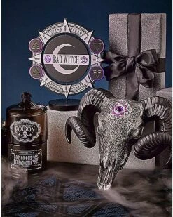 Spinning Bad Witch Good Witch Tabletop Sign -Halloween Decoration Shop 01564756 d