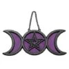 Mystical Arts Moon Phase Glass Sign 1 Mystical Arts Moon Phase Glass Sign -Halloween Decoration Shop 01564772 a