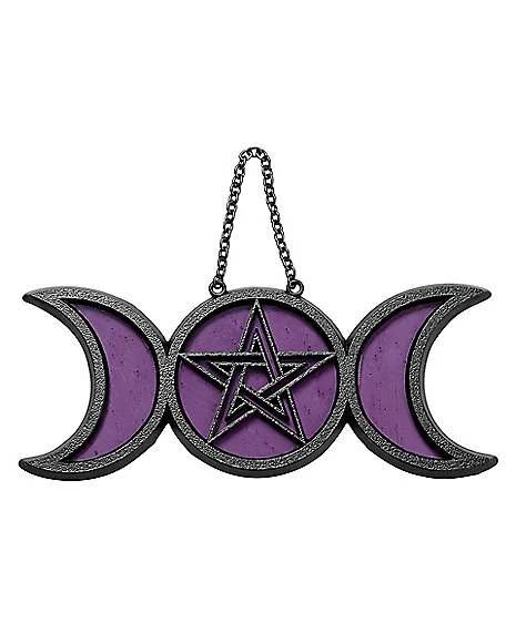 Mystical Arts Moon Phase Glass Sign 3 Mystical Arts Moon Phase Glass Sign