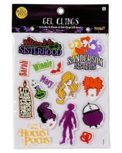 Hocus Pocus Gel Window Clings - Disney -Halloween Decoration Shop 01567478 d