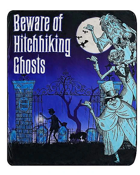 Hitchhiking Ghosts The Haunted Mansion Fleece Blanket - Disney 3 Hitchhiking Ghosts The Haunted Mansion Fleece Blanket - Disney