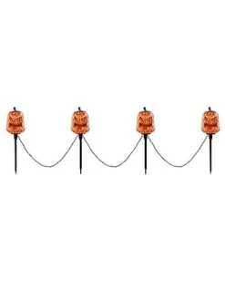 Light-Up LED Jack-O-Lantern Pathway Markers -Halloween Decoration Shop 01573914 d