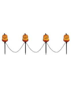 Light-Up LED Jack-O-Lantern Pathway Markers -Halloween Decoration Shop 01573914 e