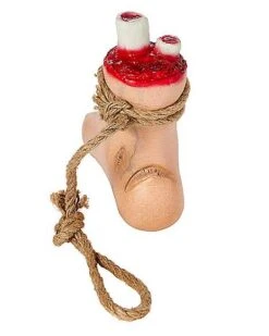 Hanging Severed Foot -Halloween Decoration Shop 01588011 c