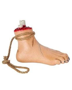 Hanging Severed Foot -Halloween Decoration Shop 01588011 d