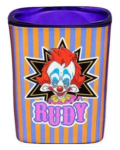 Killer Klowns From Outer Space Mini Glass Set 2 Oz. - 4 Pack -Halloween Decoration Shop 01591130 c