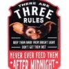 Three Rules Gizmo Sign - Gremlins -Halloween Decoration Shop 01591791 a