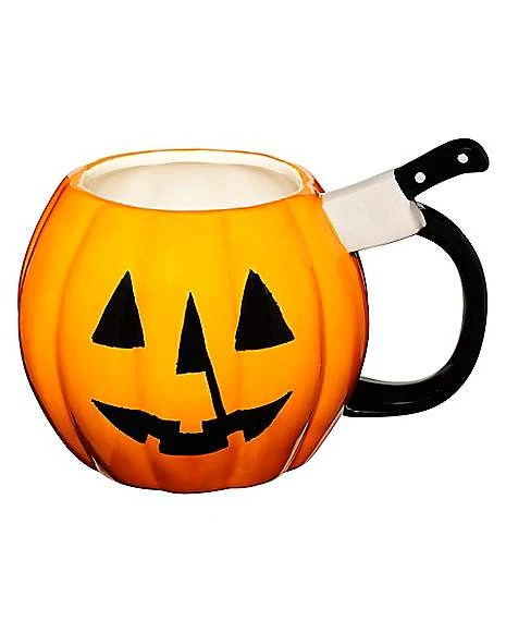 Michael Myers Pumpkin Molded Coffee Mug 20 Oz. - Halloween 3 Michael Myers Pumpkin Molded Coffee Mug 20 Oz. - Halloween