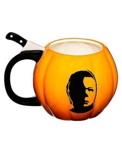 Michael Myers Pumpkin Molded Coffee Mug 20 Oz. - Halloween 5 Michael Myers Pumpkin Molded Coffee Mug 20 Oz. - Halloween -Halloween Decoration Shop 01591957 b