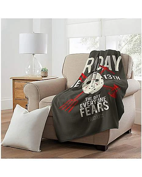 Camp Crystal Lake Fleece Blanket - Friday The 13th 4 Camp Crystal Lake Fleece Blanket - Friday The 13th - Image 2
