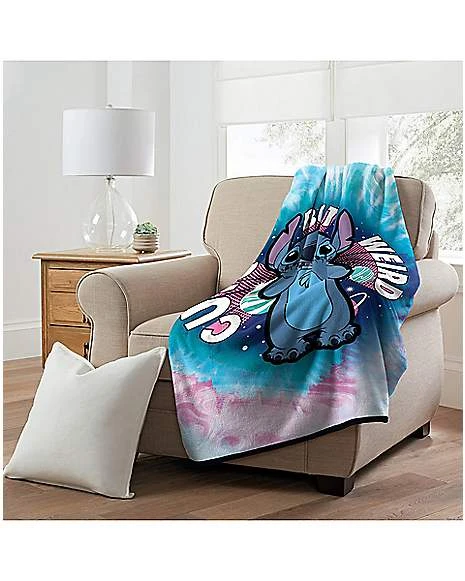 Cute But Weird Stitch Fleece Blanket - Lilo & Stitch 4 Cute But Weird Stitch Fleece Blanket - Lilo & Stitch - Image 2