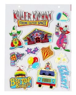 Killer Klowns From Outer Space Gel Clings - 2 Pack 8 Killer Klowns From Outer Space Gel Clings - 2 Pack -Halloween Decoration Shop 01598283 c
