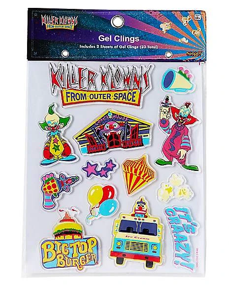Killer Klowns From Outer Space Gel Clings - 2 Pack 6 Killer Klowns From Outer Space Gel Clings - 2 Pack - Image 4