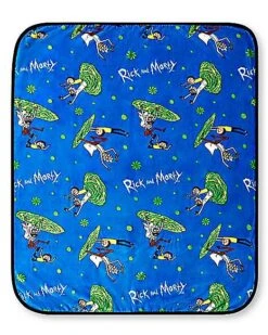 Rick And Morty Portal Fleece Blanket -Halloween Decoration Shop 03668290 b