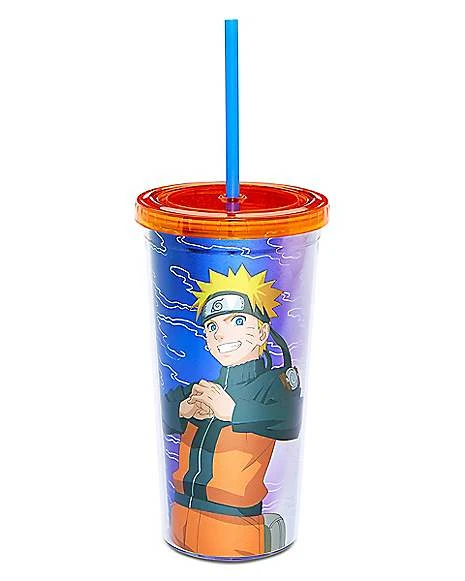 Naruto Pose Cup With Straw 20 Oz. - Naruto Shippudden 3 Naruto Pose Cup With Straw 20 Oz. - Naruto Shippudden