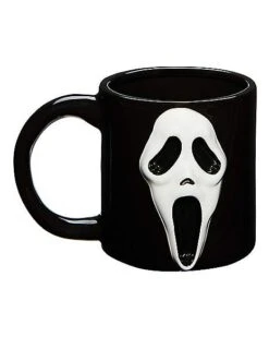 Molded Ghost Face Coffee Mug - 16 Oz.