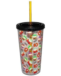 Characters South Park Cup With Straw - 20 Oz.