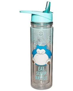 Snorlax Eat Sleep Battle Water Bottle Pokemon - 18 Oz. -Halloween Decoration Shop 03994084 c