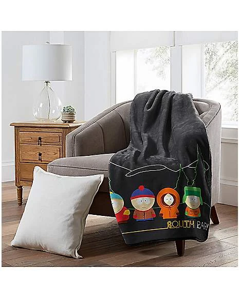 South Park Neon Boys Sherpa Fleece Blanket 5 South Park Neon Boys Sherpa Fleece Blanket - Image 3