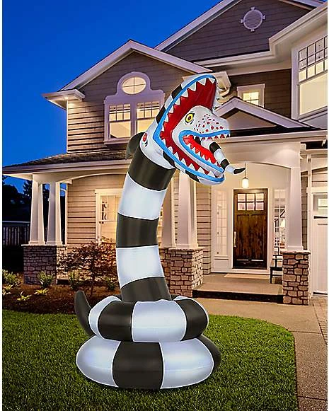 8.9 Ft Sandworm Inflatable Decoration - Beetlejuice 3 8.9 Ft Sandworm Inflatable Decoration - Beetlejuice