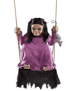 6 Ft Rat Girl Animatronic -Halloween Decoration Shop 07642127 e