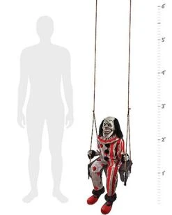 4.3 Ft Toothy The Clown Animatronic -Halloween Decoration Shop 07646151 g