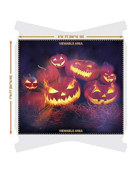 Evil Pumpkins Garage Single Door Cover 5 Evil Pumpkins Garage Single Door Cover - Image 3