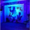 Bloody Hands Garage Single Door Cover -Halloween Decoration Shop 07649338 a